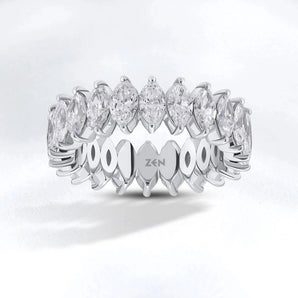 4.20 ct. Memoire Diamantring