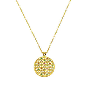 22K Goldkette Lebensblume