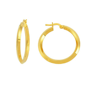 22K Creolen Goldohrring