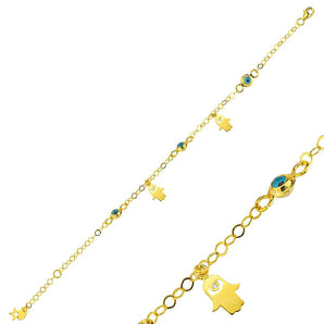 22Kt Gold Fatıma Anas Hand Bracelet