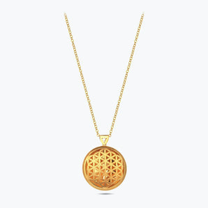 22K Goldkette Lebensblume